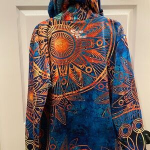 Electro Threads Blue and Orange Hoodie